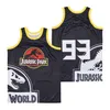 Park TV Series Movie Jersey Basketball 93 The Lost World Jurassic Shirt Hiphop Team Sport All Sitched Cotton Cotton Treasable High School Grown