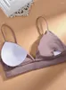 Kvinnors tankar Summer Women Bh French Triangle Tube Top Sexig Seamless Bras Camisole Wireless Backless underkläder BRALETTE