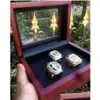 Cluster Rings 3pcs Lsu Tiger S Orgeron Nationals Team Champions Championship Ring with Wooden Box Sport Souvenir Men Fan Gift Wholesal Dh92e