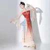 Stage Wear 2023 Klassischer Tanz Retro-Anzug Set aus weiblichem Hanfu-Streamer-langem Gaze-Kleid Chinese National Women Costume