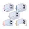 Cell Phone Chargers Fast Adaptive Wall Charger 5V 2A Usb Power Adapter For 7 8 Plus Lg Smart Mobile Plug Drop Delivery Phones Accesso Dh6I1