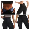 Kvinnors shapers bastu leggings för kvinnor svett byxor hög midja kompression bantning termo träning träning lång viktminskning kropp shaper 230425