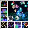 Lampade da giardino 100 LED 12 m Sfera di cristallo Luce solare Esterna IP65 Impermeabile String Fata Lampade Solare Giardino Ghirlande Decorazione natalizia Q231125