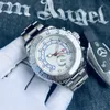 Mens Watch Designer Luxury Watches 42mm glidande rörelse Rostfritt stål Rem Automatisk mekanisk lysande vattentät rörelse Män Yacht Watchs S