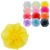 Acessórios de cabelo misturados artesanais coloridos laço fita gorgorão arco flores com clipes para crianças meninas roupas pet jóias