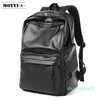 Backpack Casual Women School School School Laptop Men Leather Travel Business Designer preto Mochila Feminina Bolsa de ombro