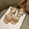 Sandals VAIR MUDO Women Shoes Genuien Leather Casual Office & Career Elegant Basic Height Increasing Fashion Solid Shoe LX71L