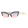 Sonnenbrille 2023 Cat's Eye Schmale Moderne Sonnenbrille Weiblich Trendy Street Shoot Show Sonnenbrille Männlich