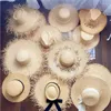 ベレー帽2023夏のナチュラルラフィアストローハット女性用パナマレディースupf旅行休日ベージュビーチフロッピー