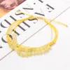 Strand Chalcedony 4mm Beads Bracelet For Women Natural Jades Stone Rope Braided Adjustable Jewelry Bangles Meditation