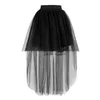 スカート4色ファッション女性長いチュールエレガントなプリンセスセクシーなスタイル不規則なメッシュTUTUヴィンテージミニパフィーW0425