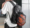 Bolsas ao ar livre Versão coreana da bolsa de basquete de bolso Net New Multifuncional Fashion Training Student School Backpack Backpack J230424