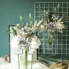 装飾的な花白い霧灰色の人工偽植物花束家の装飾素朴な結婚式のマリアージパーティー装飾ブライダル