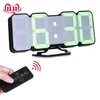 Creative télécommande 3D LED horloge murale numérique commande vocale électronique table montres murales nixie horloge cuisine horloge murale Y2179L