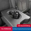 Posacenere per auto Posacenere creativo per auto con coperchio per Porsche Macan / Cayenne / Panamera Accessori Portabicchieri in lega di alluminio Posacenere Nero Rosso Q231125