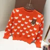 New toddler sweater autumn girl hoodie Size 90-130 kids designer clothes Bear pattern full print baby Knitted pullover Nov25