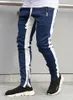 Модные мужские спортивные брюки Slim Fit Patchwork Jogger Pants Drawstring Casual Pants Men Sportwear