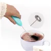 Egg Tools Kitchen Electric Milk Frother Matic Beater Cream Mixer Coffee Stirrer Handheld Cappuccino Whisk W0193 Drop Delivery Home G Dhyroo