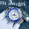 ST9 Yacht Mens Watches Designer 44 mm Automatisch datum Watch 904L roestvrijstalen riem Sapphire Mirror Montre de Luxe Watches Oyster -horloges voor mannen Root Beer Dhgates