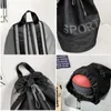 Outdoor-Taschen Herren Basketball Sporttasche Fußball Aufbewahrung Netztaschen Fitnessstudio Training Schulterrucksack Fitness Handtasche Kordelzug Schultasche X557A J230424