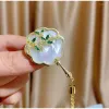 Broches 2023 High-end Schelpen Shell Chrysant Lange Kwast Natuurlijke Parel Broche Pruimenbloesem Bayberry Pins Accessoires