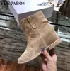 Laarzen winter dames schoenen suède plat/lengte toenemende sneakers sneeuw enkel vrouw botas mujer1