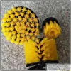 Brush 3pcs/مجموعة مجموعة أجبر الحفر للبلاط جص Car Boat RV Tub Cleaner Tool Brushes Drop Drop