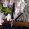 Fountain Pens High Quality Wood Glass Dip Pen Student Stationery 231124