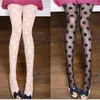 Women Socks Tights Classic Small Polka Dot Silk Stockings Thin Ladies Vintage Faux Tattoo Pantyhose Hosiery Jacquard Black