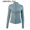 Lu-088 Veste de yoga pour femmes, tenues de Yoga, définition d'entraînement, manteau de Sport, vestes de Fitness, vêtements de Sport à séchage rapide, haut solide avec fermeture éclair, sweat-shirt Sportwear2024 yoga clothes