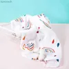 Śliniaki Burp Cloths Elinfant 5pcs Zestaw podarunkowy Bamboo bawełniany muślinowy bekround tkanina 100% bawełna 60*60cm 2 warstwy szalik dla niemowląt chusteczka 231125