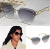 Hot JEWEL Cat-Eye-Sonnenbrille Z1626U Luxusmarkendesigner randlose Metallkettenbügel mit Verlaufslinsen und Allgleiches-Brille mit klassischem Logo und weiblicher Persönlichkeit Z1628U