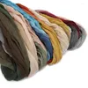 Scarves 90x180cm Solid Gradient Color Cotton Linen Scarf Women Girls Long Wrap Shawl