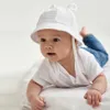 夏の赤ちゃん新生児バケツサンハットキッズモスリンパナマキャップボーイズガールズサンハット幼児帽子幼児3-12ヶ月のイースターハットP230424
