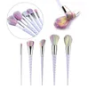 10pcs/set Makeup Brushes Colorful New Spiral Thread Eyebrow Eyeliner Lip Brushes Professional Nose Base Fan Make Up Brushes