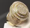 Ornament Popular Hip Hop Full Diamond Ring Creative Fashion Item Ring Men and Women Ring