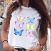 Kvinnor Maskros T-shirts Fashion Clothing Cartoon Clothes Watercolor 90s Short Sleeve Spring Summer Female Tee Graphic Tshirt