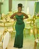 Dark zielona sukienka druhna formalne suknie imprezowe