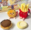 Söt Hamburg Hot Dog Chicken Leg Plush Pendant Small Doll Boutique Grab Machine Doll Bookbag Pendant Keychain