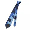 Bow bağları koyu mavi ordu kamuflaj erkekler kravat moda polyester 8 cm genişliğinde erkek Aksesuarlar Gravatas ofis