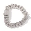 Bracciale da uomo Hip Hop Gioielli Catena ghiacciata Braccialetti con catene a maglia cubana Miami in argento dorato per regalo