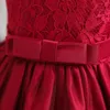 Mädchenkleider Prinzessin Party Kinderkleidung Geburtstag Hochzeit Elegantes formelles Kleid für rotes Weihnachtsjahr Kostüme Kleinkind Baby Mädchen 231124