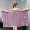 Asciugamano da bagno donne indossabili a secco rapido secco per la spiaggia spa per lavare abiti abiti s camera 230424