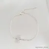 Tornozeleiras femininas zircon cruz pingente tornozelo pulseira moda cristal pé corrente jóias para mulheres verão praia festa acessório r231125