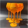 Bicchieri da vino 6 pezzi Veuve Yellow Label Policarbonato Clicquot Champagne Flutes Coupes Wisky Cups6361734 Drop Delivery Home Garden Kitc Dh2Qq