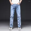 Heren jeans heren baggy rechte casual broek zakelijk stretch losse fit broek mannelijke kleding plus maat 40 grote lange mannen