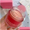 Läppbalsam Care Makeup lz Special Skin Lips Slee Mask Lipstick Berry Moisturizing Anti-Aging Anti-Wrinkle 20g Drop Delivery Health Beaut Dhjjn