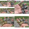 Bagues de cluster 7 pcs Fantasy American Football Championnat Bague Hommes Fan Souvenir Cadeau En Gros Drop Drop Livraison Bijoux Bague Dhrkh