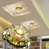 Dimmable Crystal LED Light Light 3W AC90-260V Nowoczesne Lampa Kryształowa Lampa Kryształowa Lampa Lampa Lampa Oświetlenie Pumpin Lotus Light LED CE217G