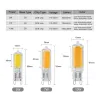 ミニLED G9電球5W 7W 10W Cob Glass 110V 220V LEDランプペンダント照明器具装置シャンデリア